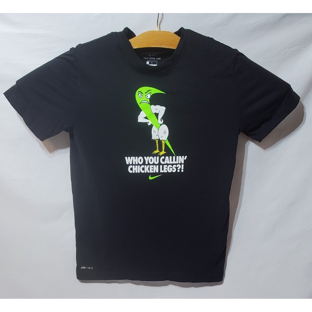 Nike Dri Fit T Shirt Who You Calling Chicken Legs Black Men's Medium